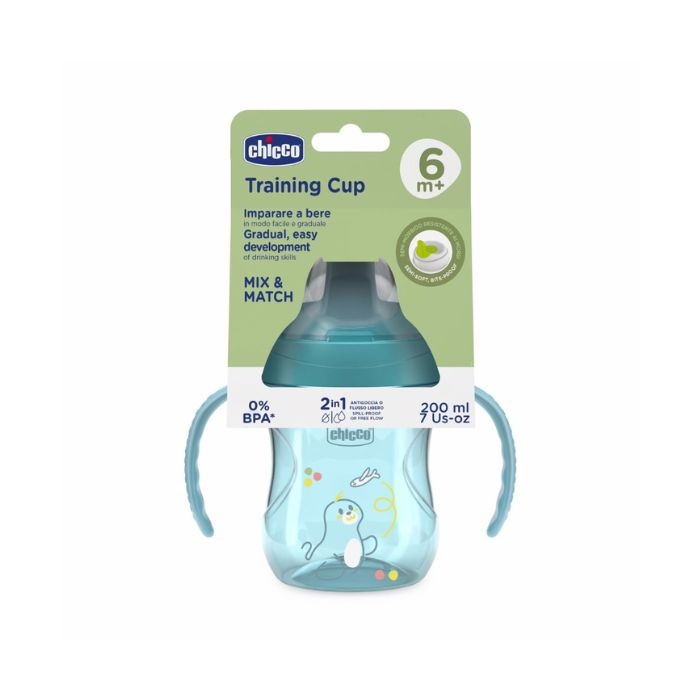 Chicco Copo de Treino Azul, 6m+