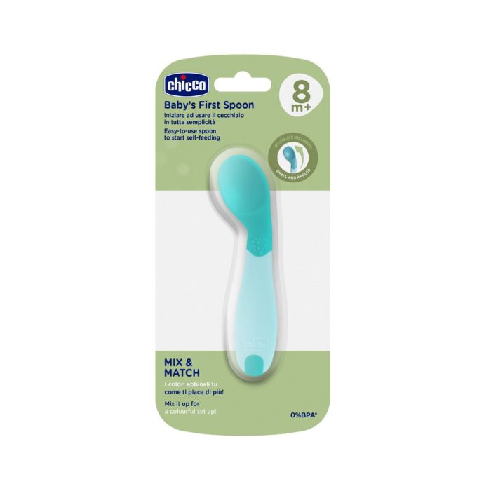Chicco Primeira Colher Azul, 8m+