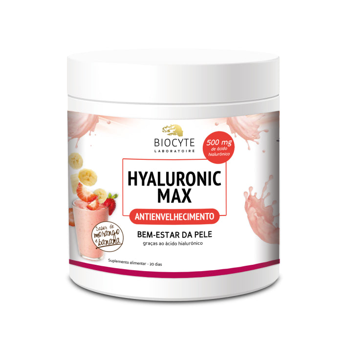 BIOCYTE HYALURONIC MAX PO MORANGO/BANANA 280G