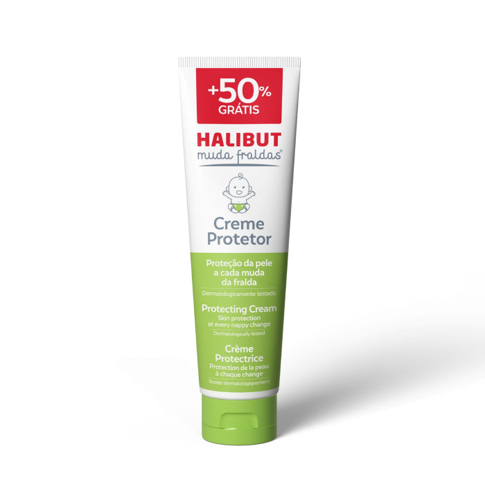 Halibut Muda Fraldas Creme Protetor 100 g + 50% Grátis