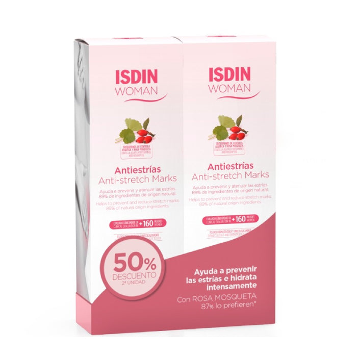 Isdin Woman Creme Corpo Estrias, 2 X 250ml + 50% Desconto