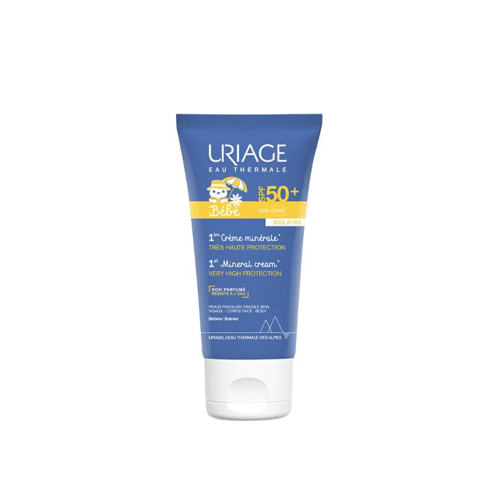 Uriage Bebé 1º Creme Protetor Mineral SPF 50+, 50 ml
