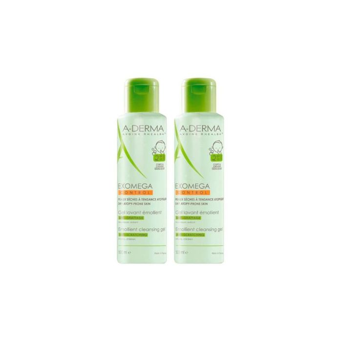 A-Derma Exomega Control Gel Pack -11€ Desconto, 2 x 500 ml