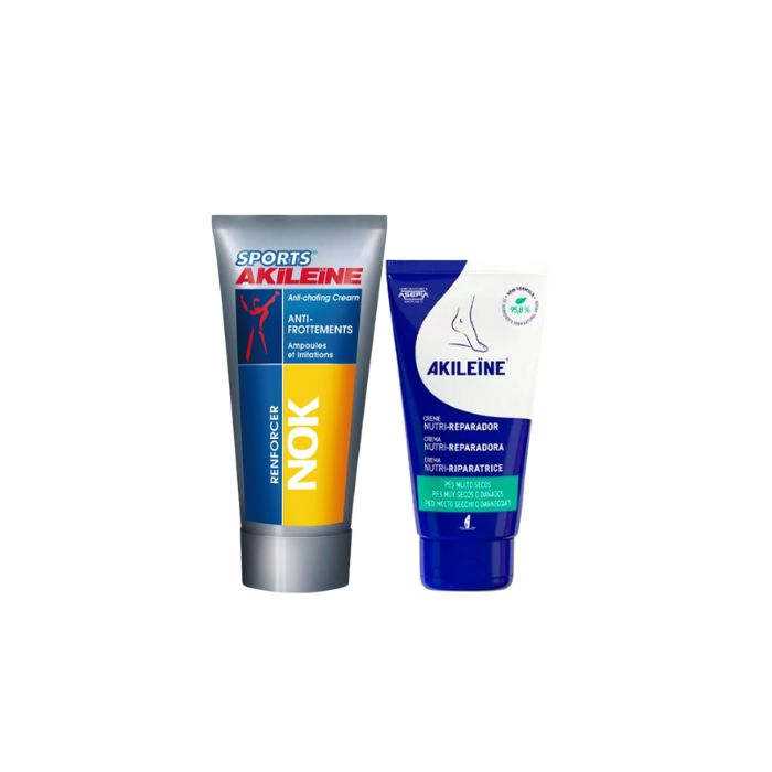 Akileine Nok Creme Anti-Fricções, 75 ml + Akileine Creme Nutri-Reparador, 30 ml