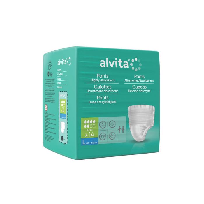 Alvita Cueca Dia Super/Large, 14 Unidades
