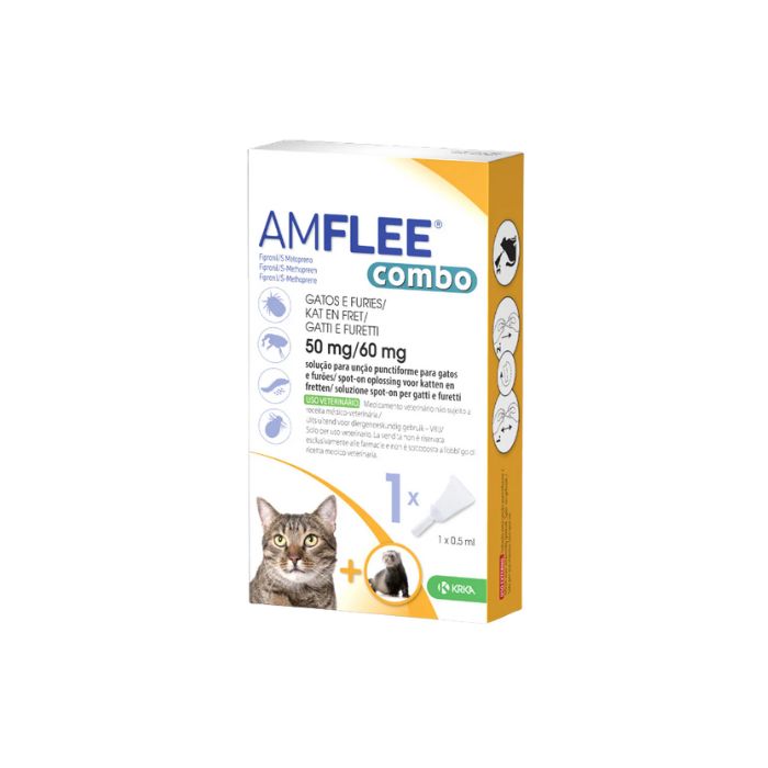 Amflee Combo Gatos e Furões 50/60 mg, 1 Pipeta