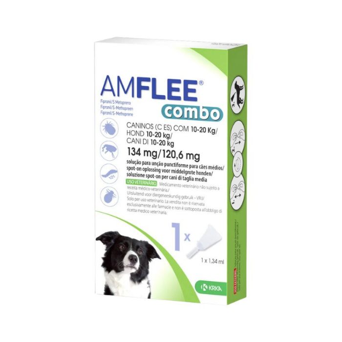 Amflee Combo 134/120, 6mg Cão 10-20 Kg