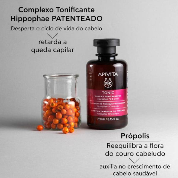 Apivita Champô Tonificante Mulher, 250 ml