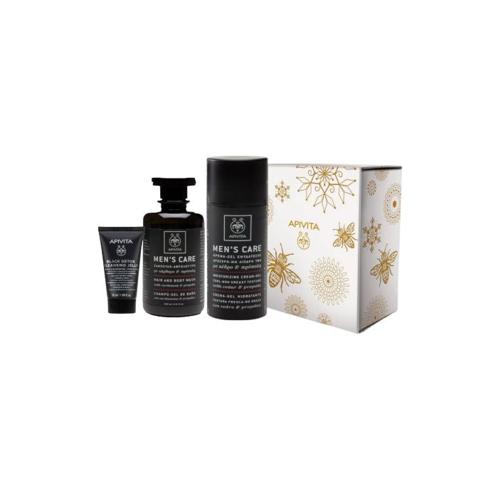 Apivita Natal 2025 - Creme Anti-Rugas e Anti-Fadiga (Rosto e Olhos) + Mini Gel de Limpeza + Oferta Gel de Banho
