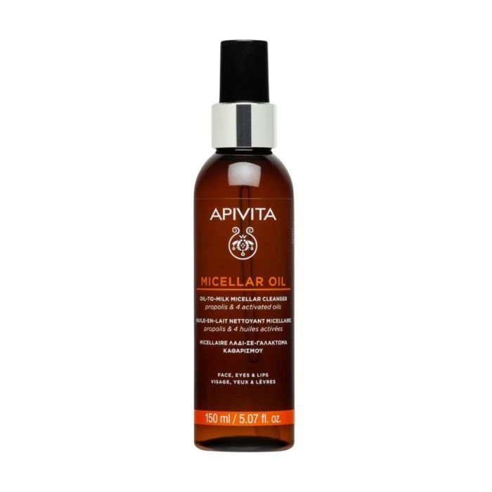 Apivita Óleo Micelar para Limpeza Rosto e Olhos, 150 ml