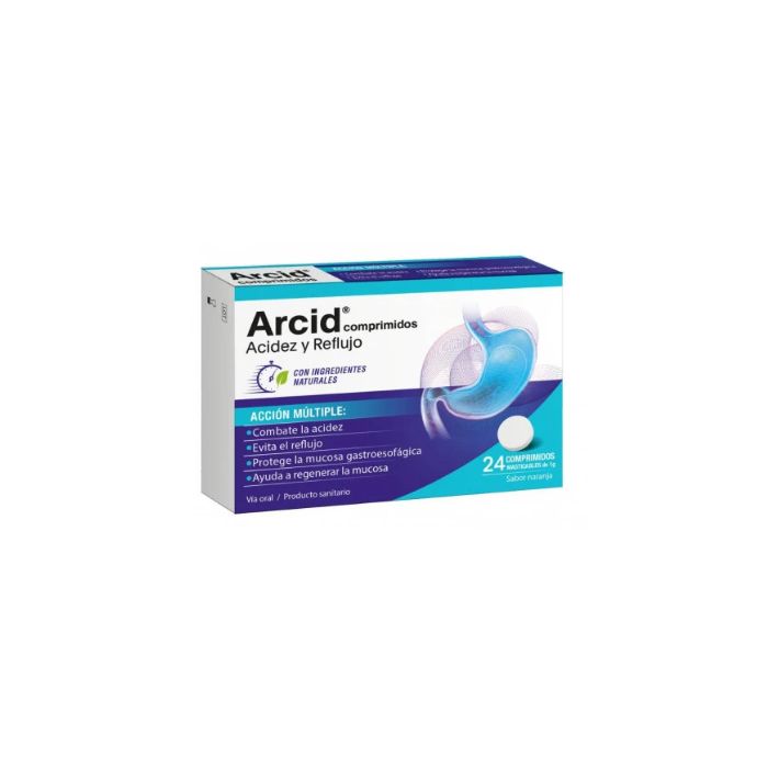 Arcid, 24 Comprimidos Mastigáveis