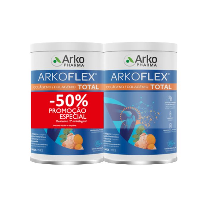 Arkoflex Total Pó, 390 g + 50% Desconto na Segunda Embalagem
