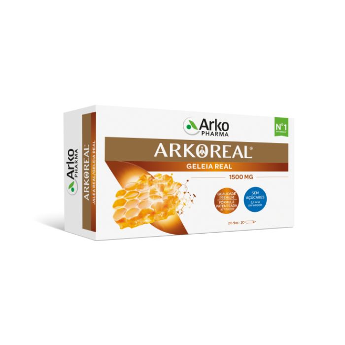 Arkoreal Geleia Real Sabor Laranja/Mel 1500MG 20X15ML