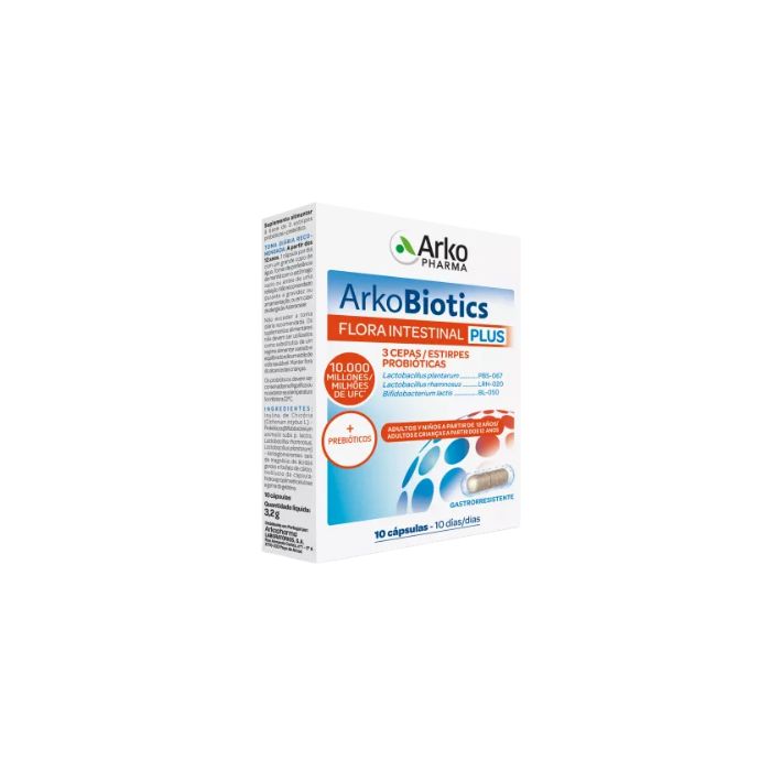 Arkobiotics Flora Intestinal Plus, 10 Cápsulas