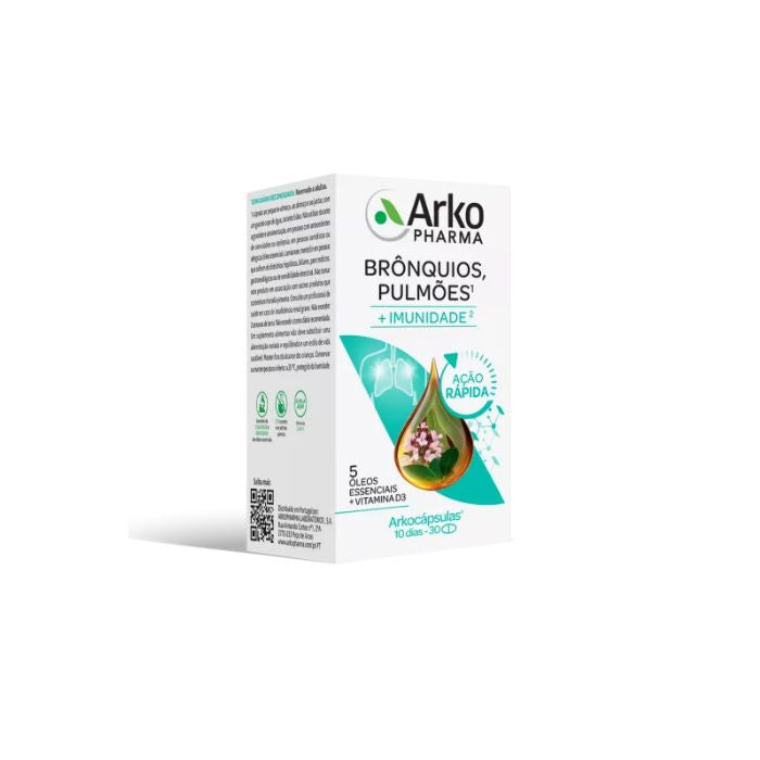 Arkocápsulas Brônquios e Pulmões, 30 Cápsulas
