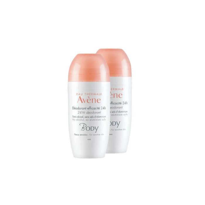 Avène Body Pack Desodorizante 24h Roll-On, 50ml x 2