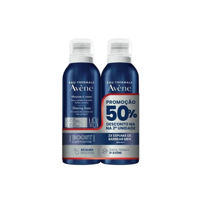 Avène Homem Espuma de Barbear 200 ml, Pack 2 Unidades