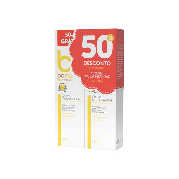 Barral BabyProtect Creme Muda Fraldas, 150g x 2 -50% 2 Unidade