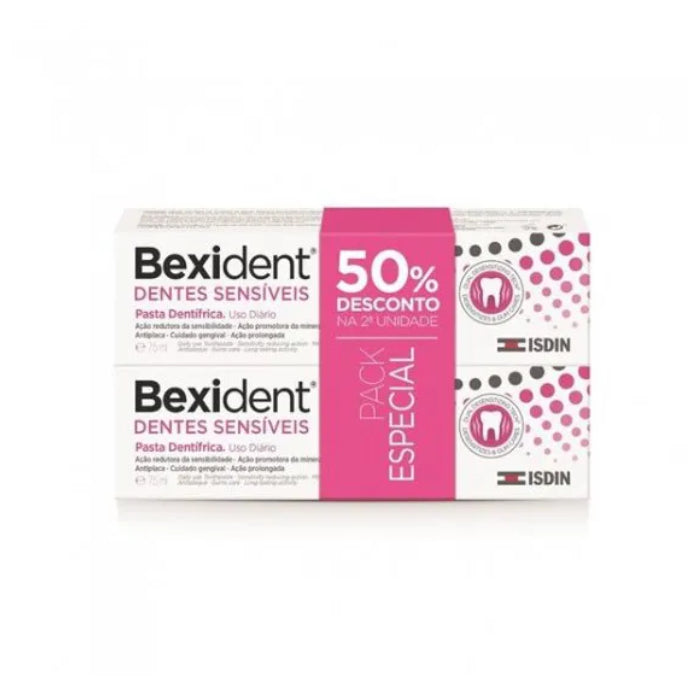 Isdin Bexident Dentes Sensíveis Pack Duplo Especial, 2 X 75g