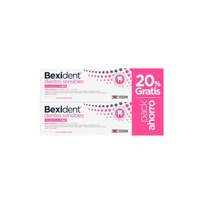 Bexident Dentes Sensíveis Pasta 75 ml x 2 -20%
