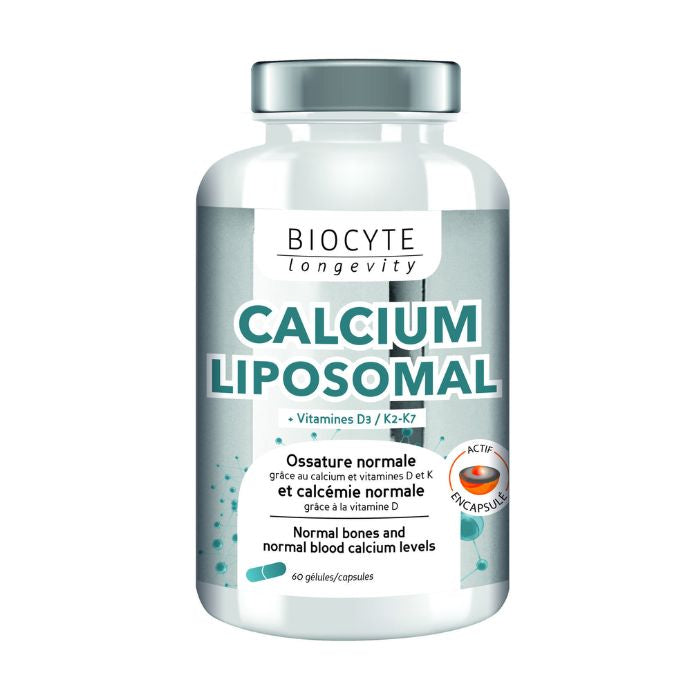 Biocyte Calcium Liposomal Vitamins D3+ K2, 60 Cápsulas