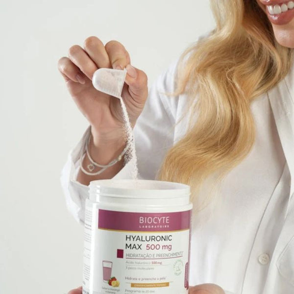 Biocyte  Hyaluronic Max Pó Morango/Banana, 280 g