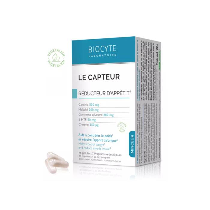 Biocyte Le Capteur Redução do Apetite, 45 Cápsulas