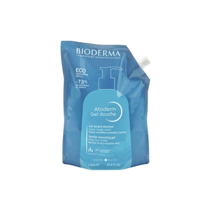 Bioderma Atoderm Gel Duche Recarga, 1 L