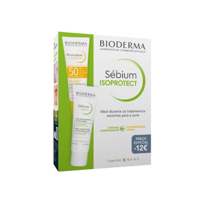 Bioderma Sébium Isoprotect Creme Hydra 40 ml + Photoderm Aquafluide SPF50+