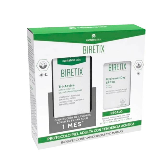 Biretix Gel Tri-active 50 ml + Oferta Hydramat Day SPF30 50 ml