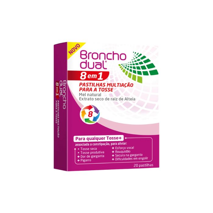 Bronchodual 8 em 1, 20  Pastilhas