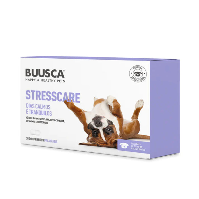 Buusca Stresscare Dias Calmos e Tranquilos Cão, 30 Comprimidos
