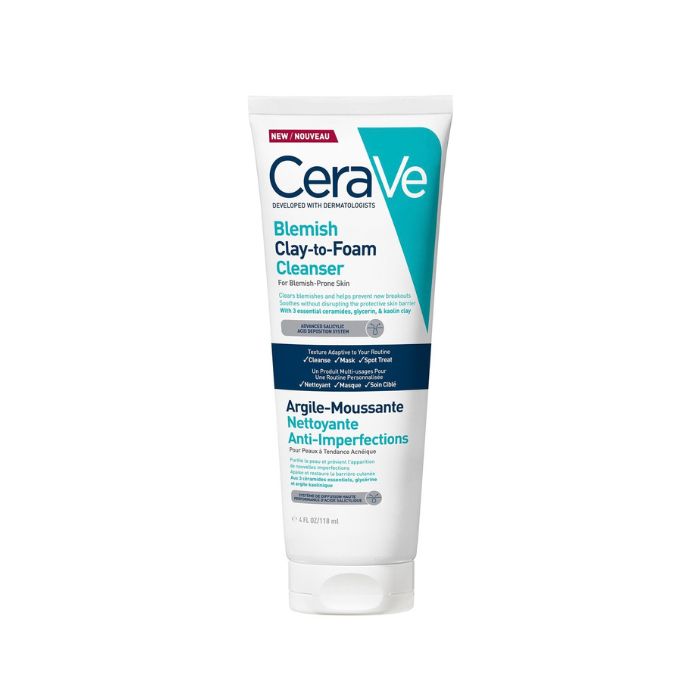 CeraVe Argila-Espuma de Limpeza Controlo Imperfeições, 118 ml