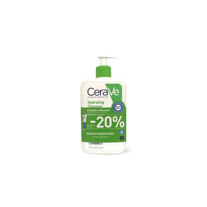 CeraVe Creme de Limpeza Hidratante -20% Desconto, 473 ml