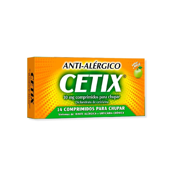 Cetix 10mg, 14 Comprimidos para Chupar – Farma 1para1
