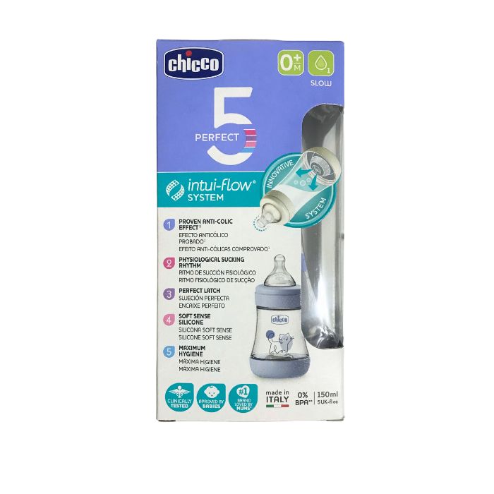 Chicco Biberão Perfect5 Azul, 150 ml