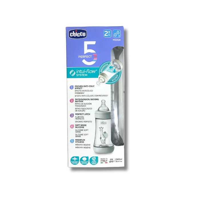 Chicco Biberão Perfect5 Neutro, 240 ml