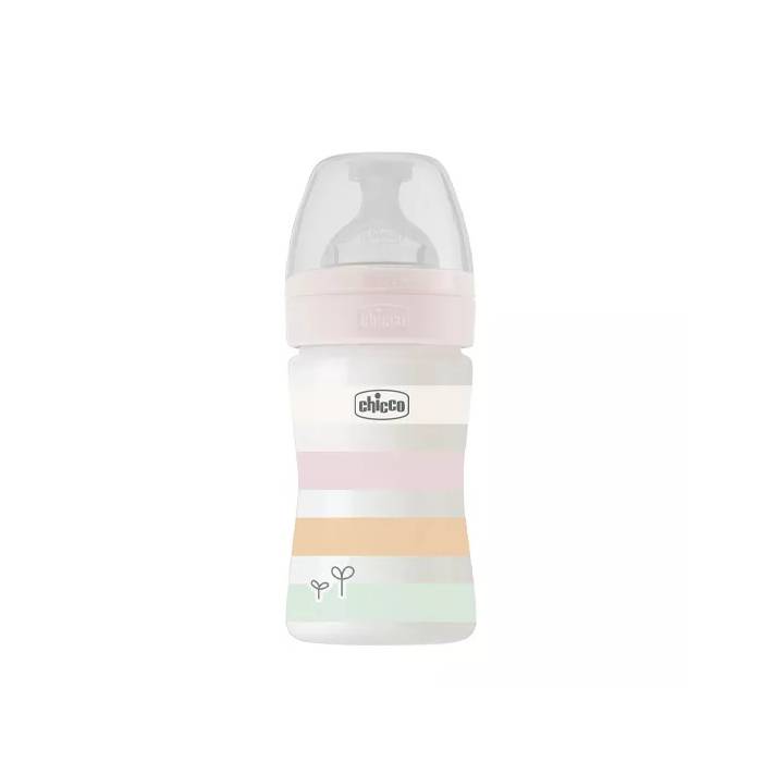 Chicco Well Being Biberão Branco 0M+, 150 ml