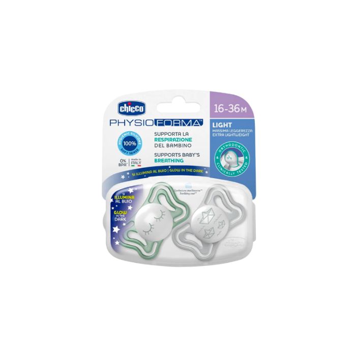 Chicco Chupeta Physio Light 16-36m, x2