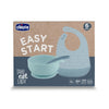 Chicco Easy Start Conjunto Papa Silicone Azul, 6M+