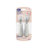 Chicco Conjunto de Talheres Inox Cinza, 18m+