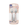 Chicco Conjunto de Talheres Inox Rosa, 18m+