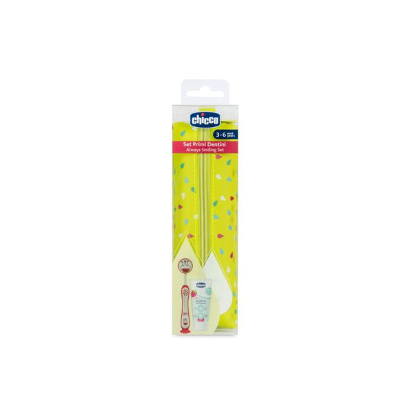 Chicco Conjunto Higiene Oral Hippo Rosa, 36m+