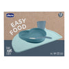 Chicco Easy Food Conjunto Papa Silicone Azul, 12M+