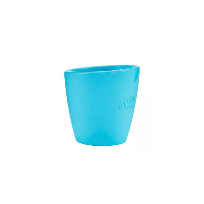 Chicco Mini Copo de Silicone Azul, 6M+