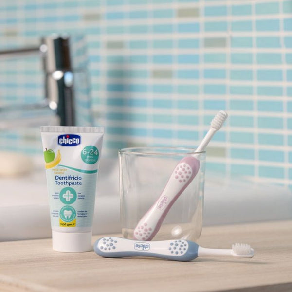Chicco Escova Primeiros Dentes 6-36 meses Azul