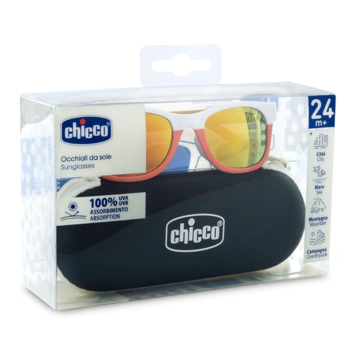 Chicco Óculos de Sol Espelhados Vermelhos, 24m+