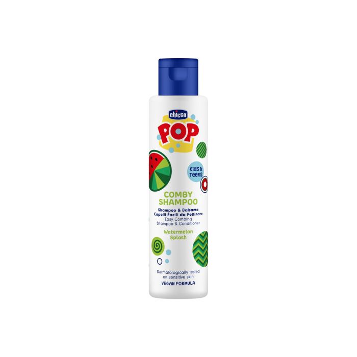 Chicco POP Champô e condicionador 2 em 1 Melancia, 250 ml