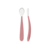 Chicco Colher de Silicone Suave Rosa 6m+, 2 Colheres