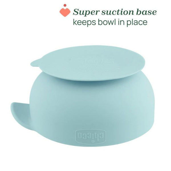 Chicco Tigela de Silicone Easy Bowl Azul, +6m